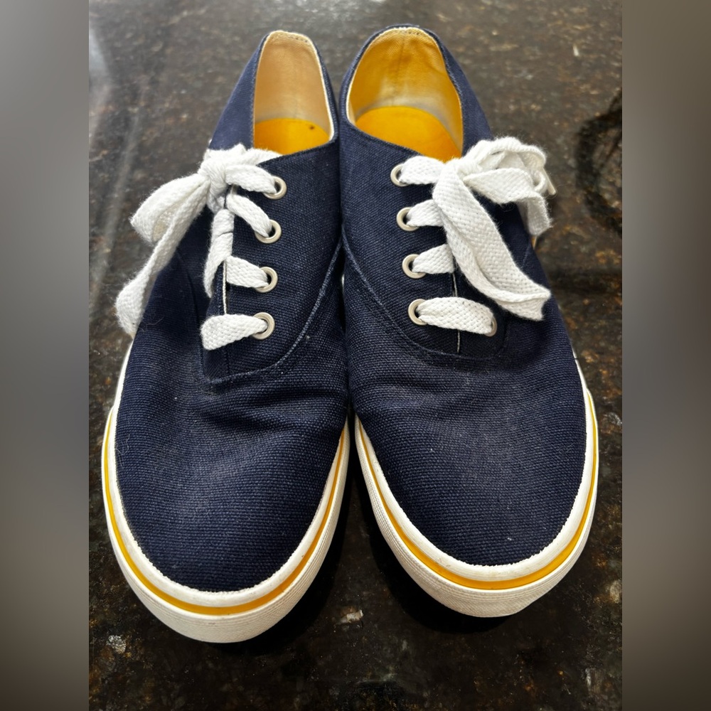 Polo by Ralph Lauren Men's Dark Blue Canvas Sneakers - Picture 2 of 5
